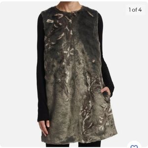 Elie Tahari Faux Four Vest